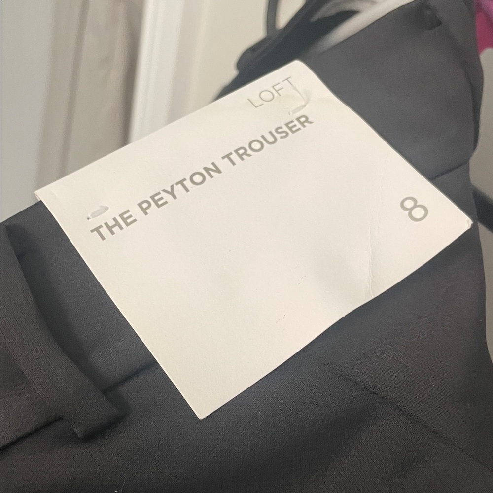 LOFT The Peyton Trouser in Charcoal